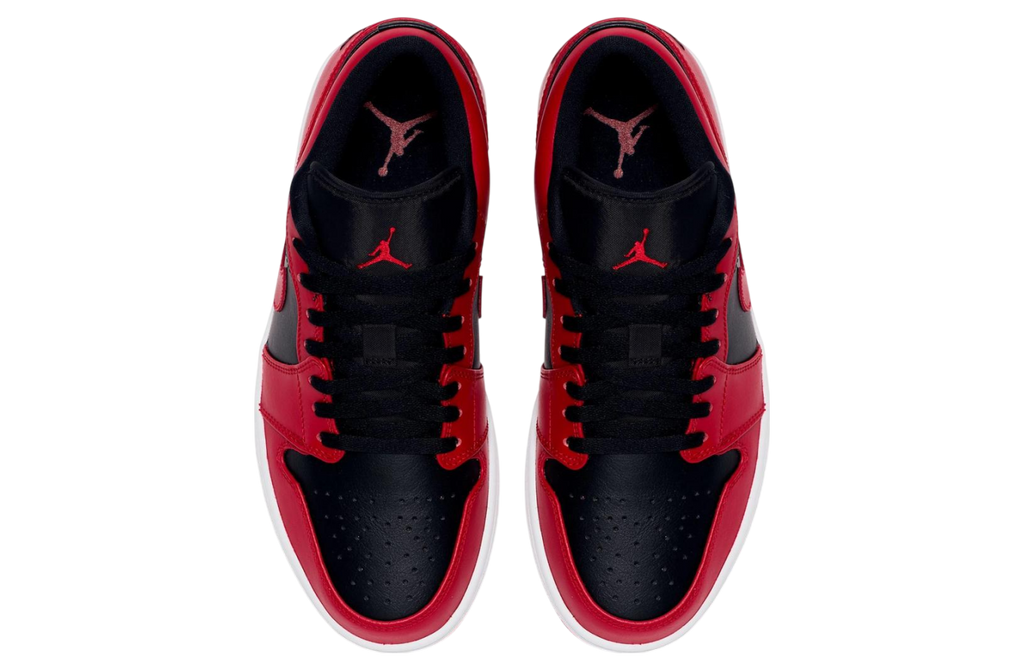 Air Jordan 1 Low Black / Varsity Red - Image 4