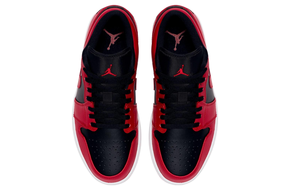 Air Jordan 1 Low Black / Varsity Red - Image 4