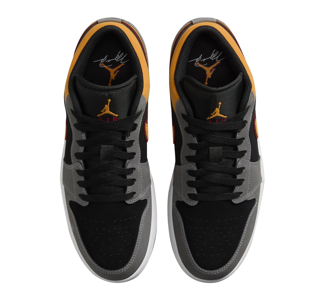 Air Jordan 1 Low Black Vivid Orange - Image 4