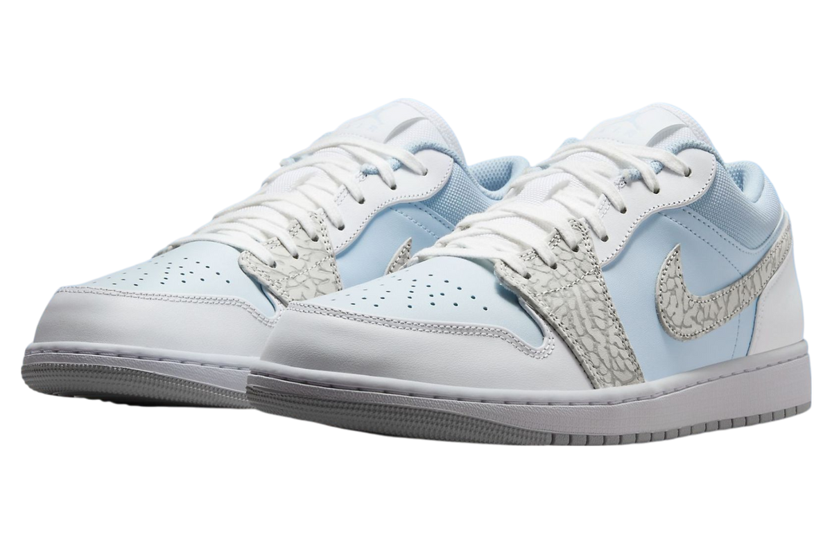 Air Jordan 1 Low Blue Tint Elephant Print - Image 2