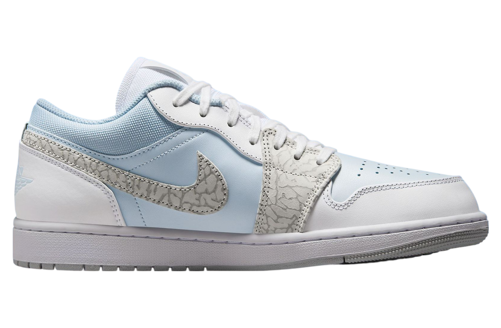 Air Jordan 1 Low Blue Tint Elephant Print - Image 3