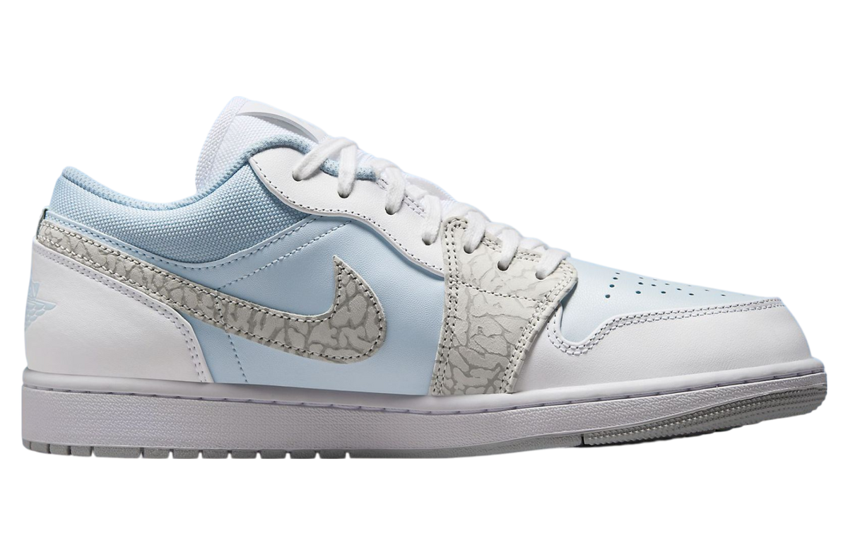 Air Jordan 1 Low Blue Tint Elephant Print - Image 3