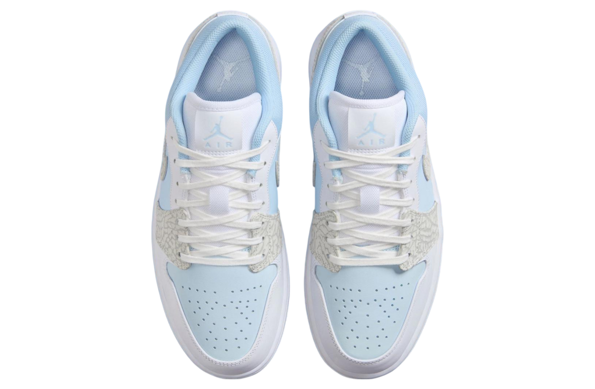 Air Jordan 1 Low Blue Tint Elephant Print - Image 4