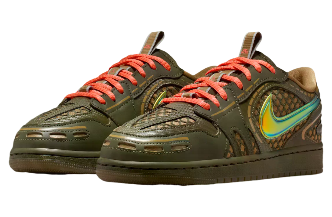 Air Jordan 1 Low Brown Kelp / Light Wild Mango - Image 2