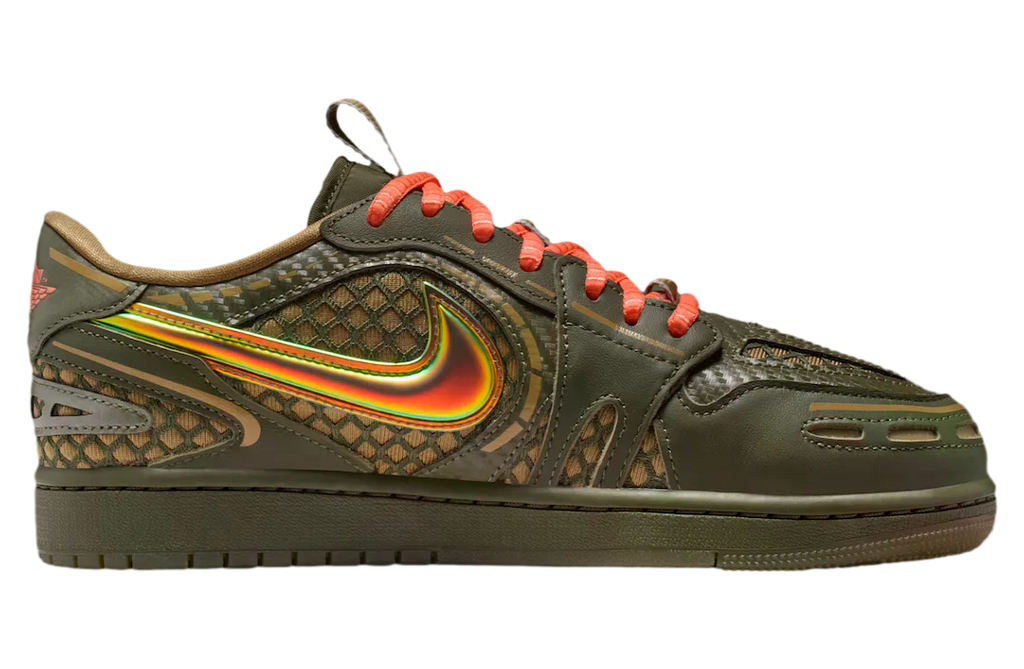 Air Jordan 1 Low Brown Kelp / Light Wild Mango - Image 3