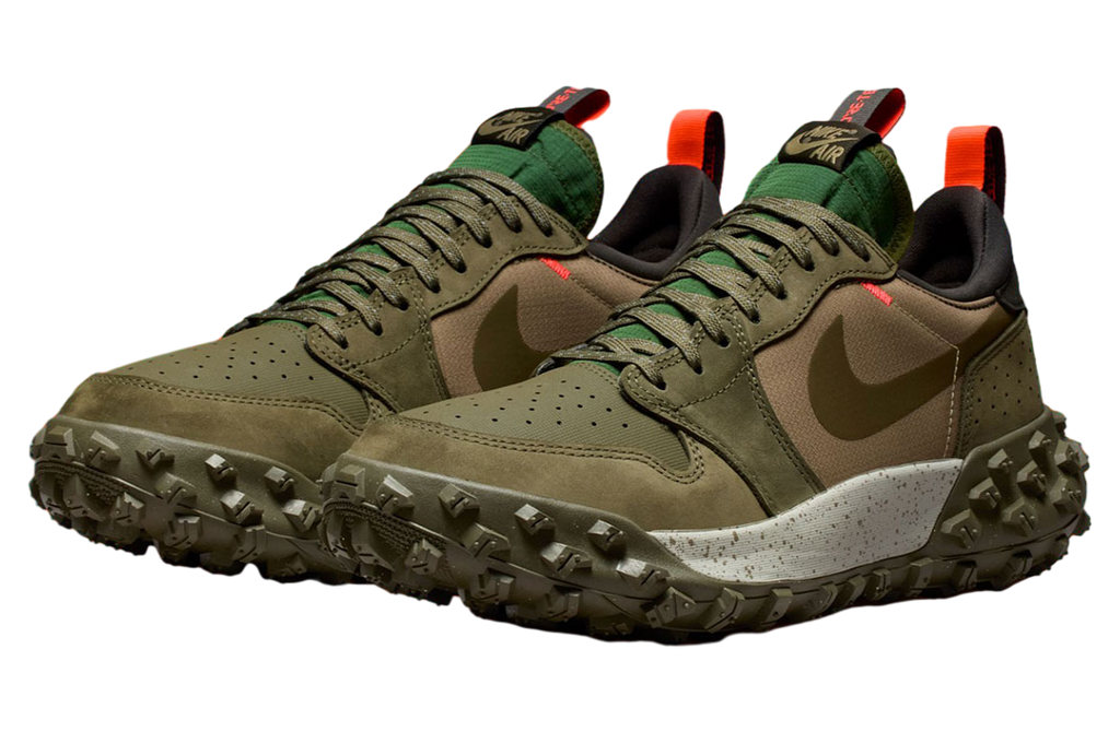 Air Jordan 1 Low Element Medium Olive / Total Crimson - Image 2