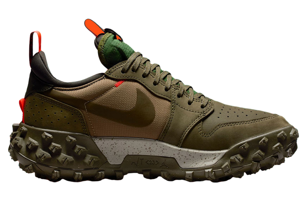 Air Jordan 1 Low Element Medium Olive / Total Crimson - Image 3