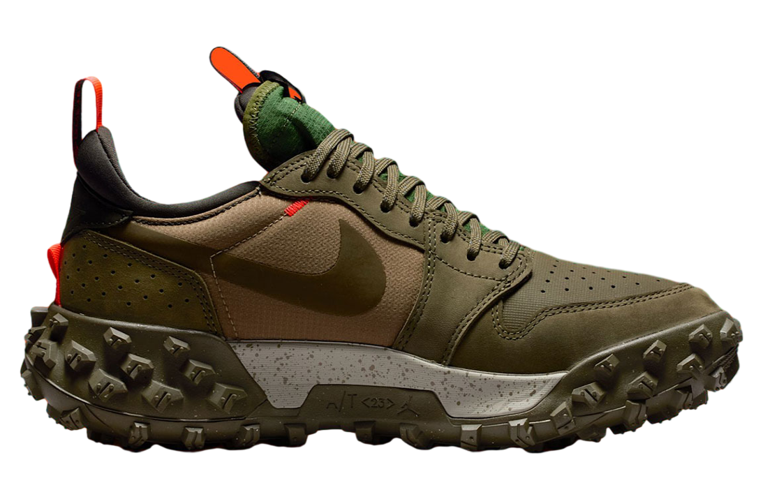 Air Jordan 1 Low Element Medium Olive / Total Crimson - Image 3