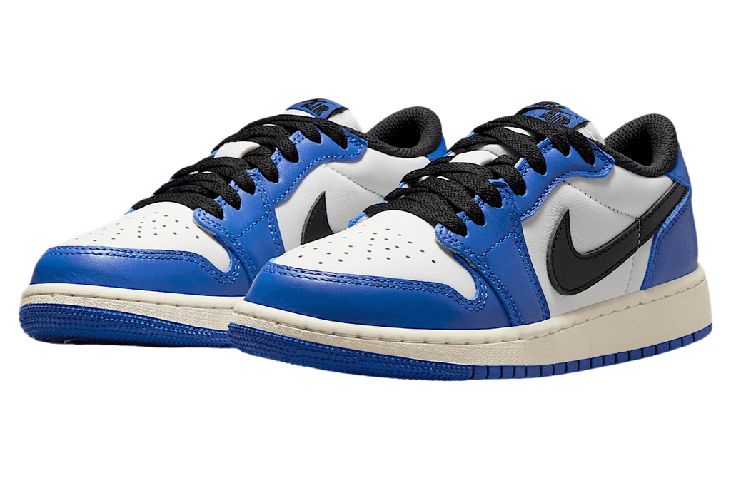 Air Jordan 1 Low Game Royal GS White / Game Royal - Image 5