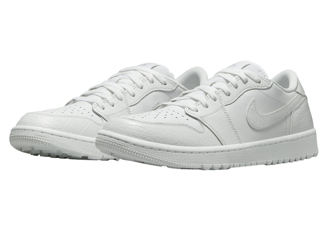 Air Jordan 1 Low Golf White Croc - Image 2
