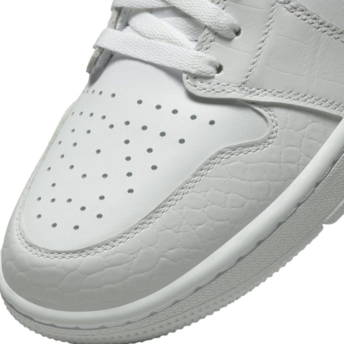 Air Jordan 1 Low Golf White Croc - Image 7