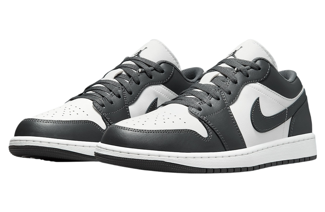 Air Jordan 1 Low Grey / White - Image 2