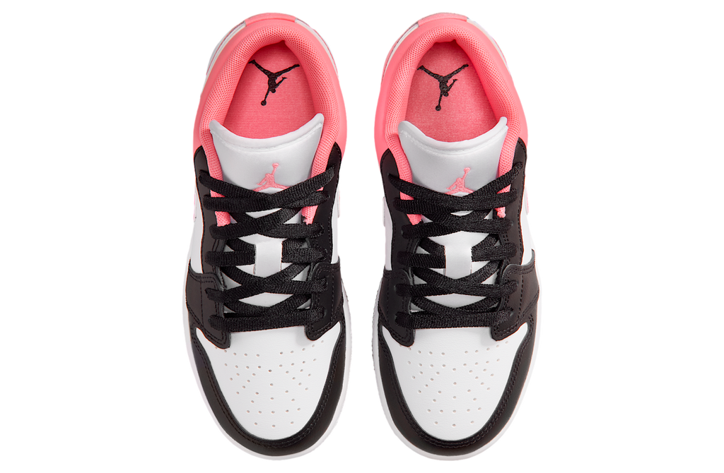 Air Jordan 1 Low GS Black / White / Pink Gaze - Image 4
