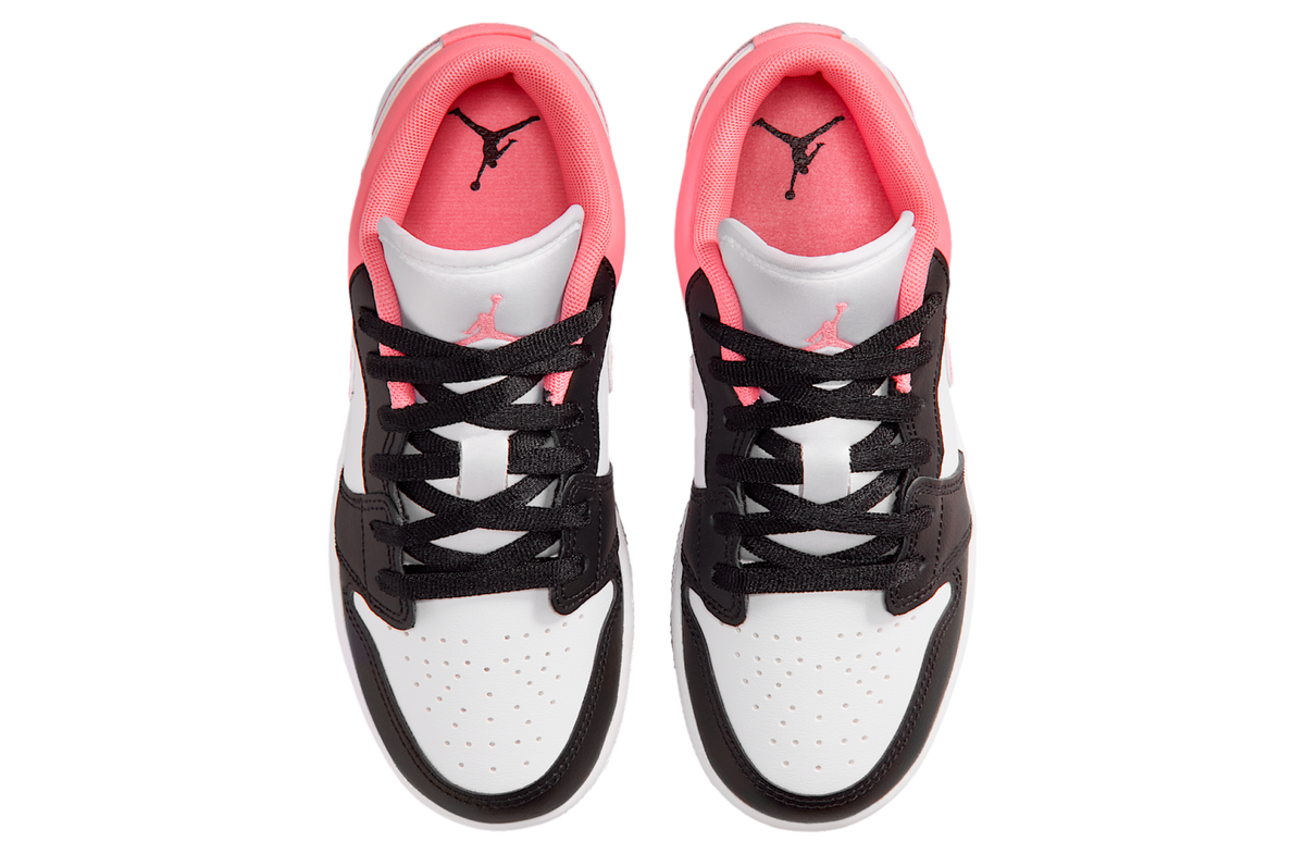 Air Jordan 1 Low GS Black / White / Pink Gaze - Image 4