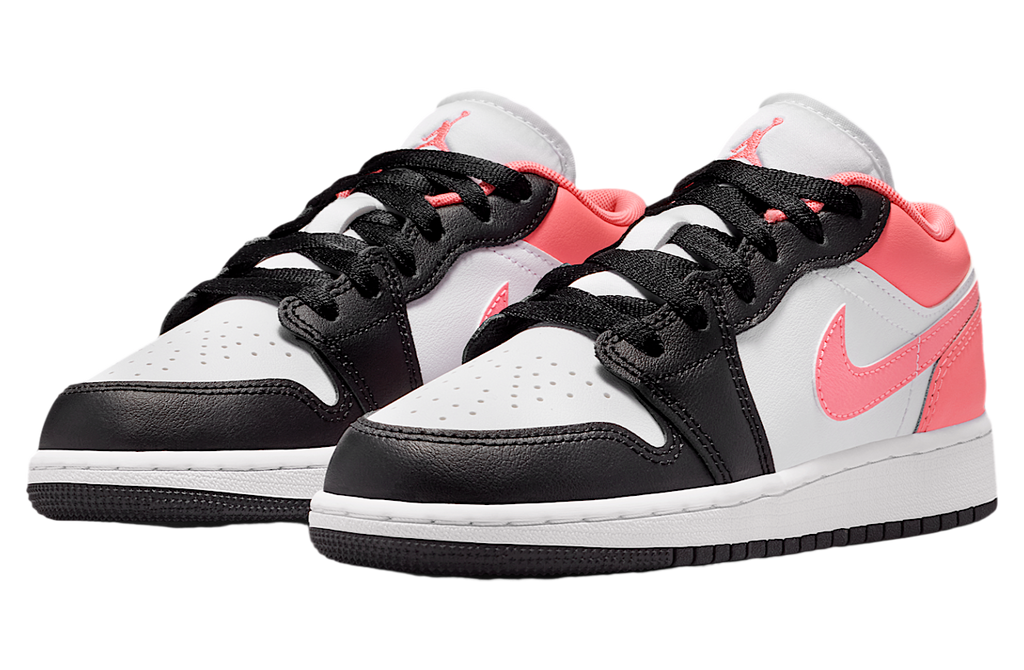 Air Jordan 1 Low GS Black / White / Pink Gaze - Image 5