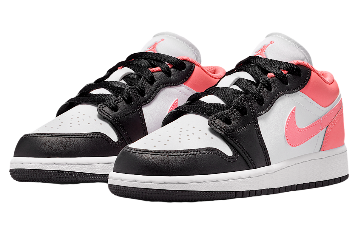Air Jordan 1 Low GS Black / White / Pink Gaze - Image 5