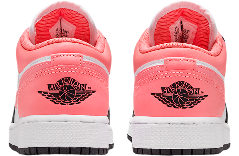 Air Jordan 1 Low GS Black / White / Pink Gaze - Image 6