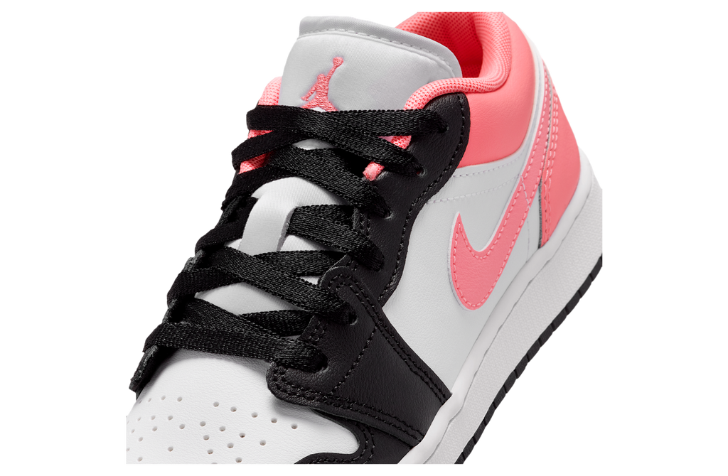 Air Jordan 1 Low GS Black / White / Pink Gaze - Image 7