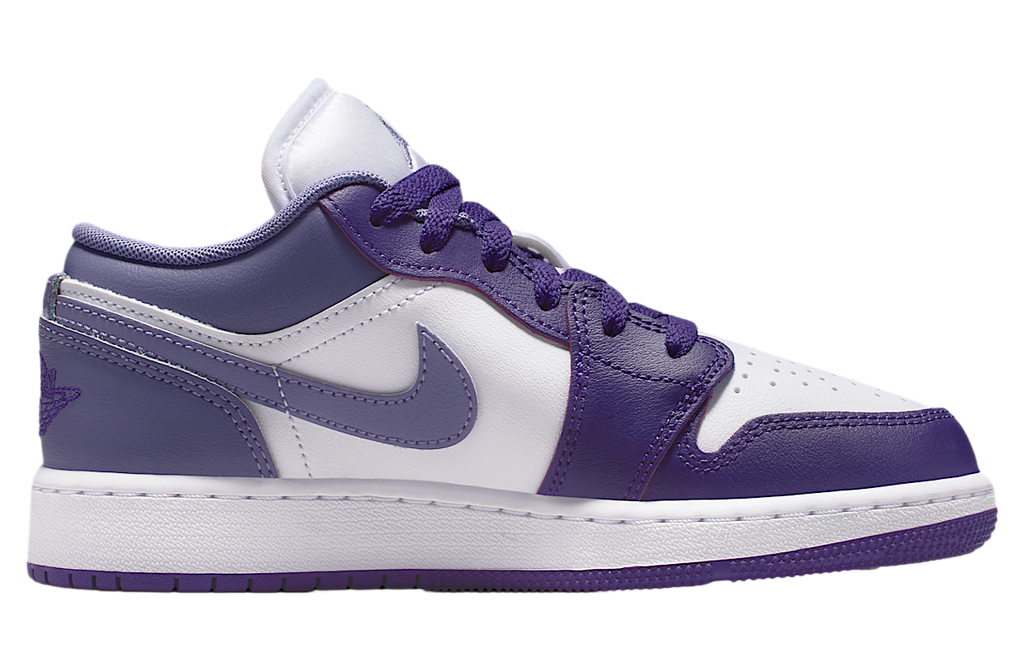 Air Jordan 1 Low GS Court Purple / White - Image 3