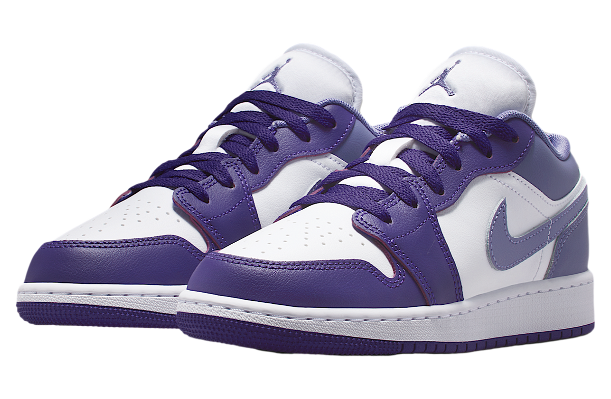 Air Jordan 1 Low GS Court Purple / White - Image 5