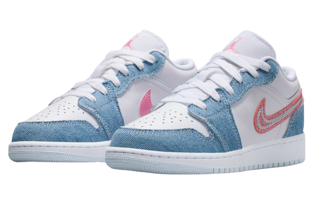 Air Jordan 1 Low GS Denim Sequin - Image 2
