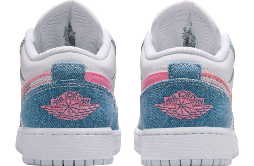 Air Jordan 1 Low GS Denim Sequin - Image 5