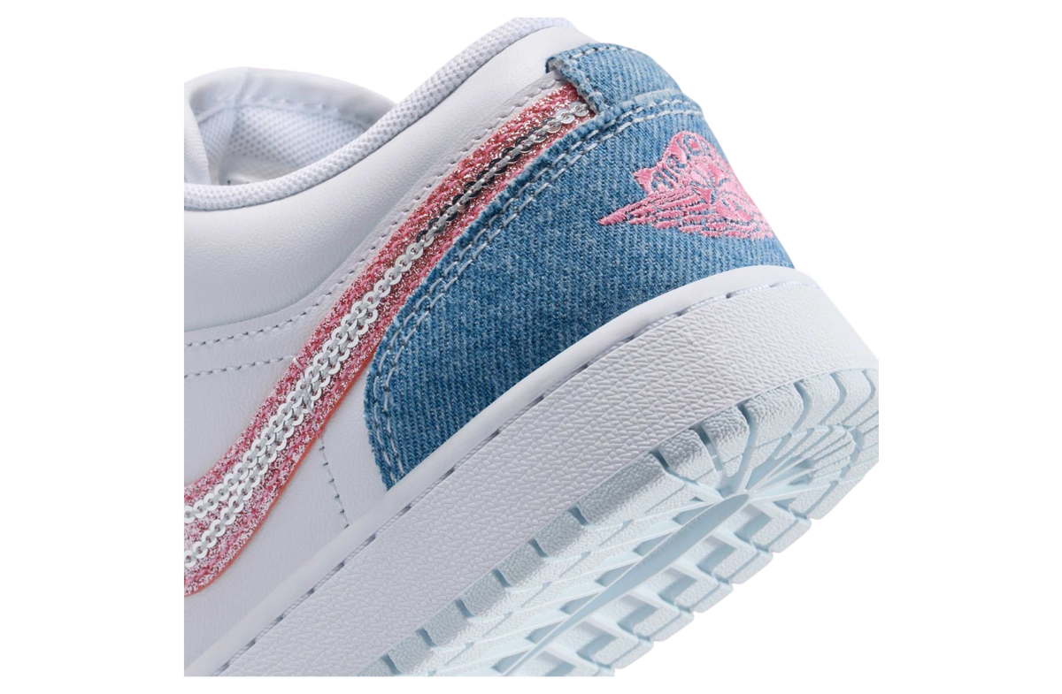 Air Jordan 1 Low GS Denim Sequin - Image 8