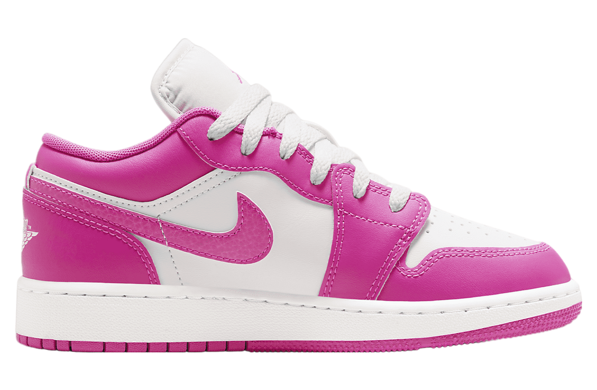 Air Jordan 1 Low GS Fire Pink / White - Image 3
