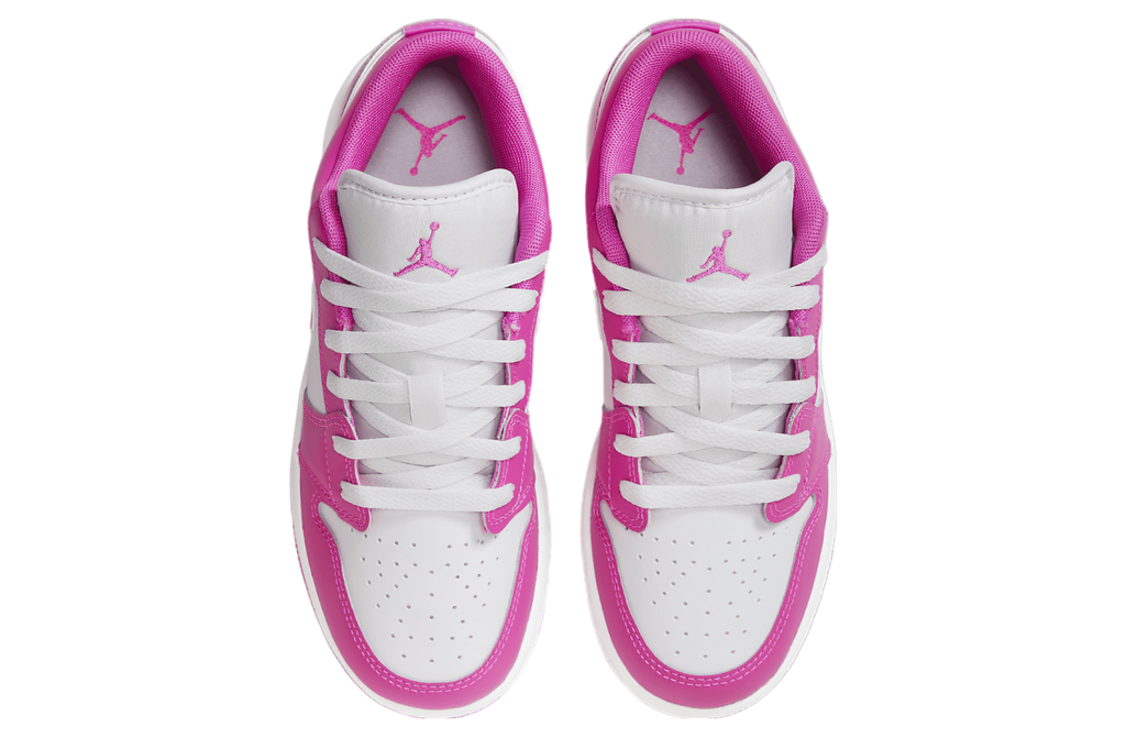 Air Jordan 1 Low GS Fire Pink / White - Image 4