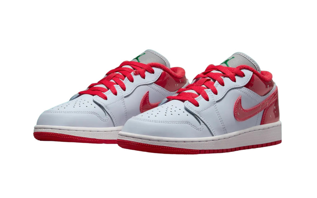 Air Jordan 1 Low GS Football Grey University Red - Image 2