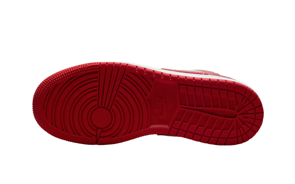 Air Jordan 1 Low GS Football Grey University Red - Image 6