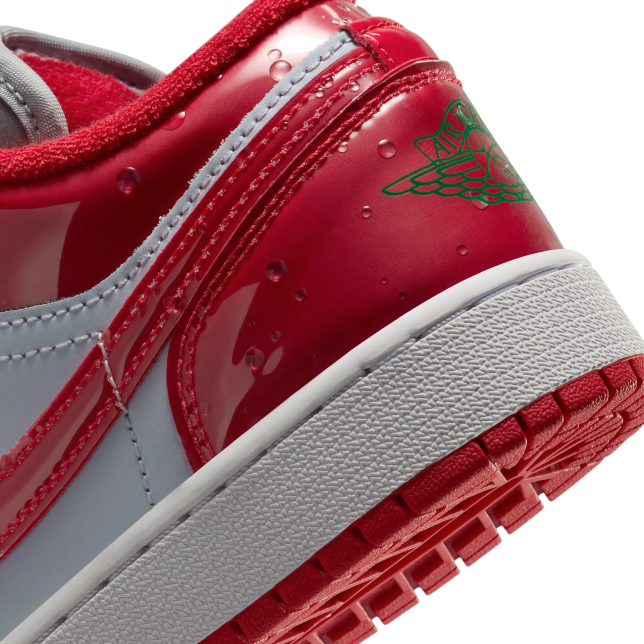 Air Jordan 1 Low GS Football Grey University Red - Image 8