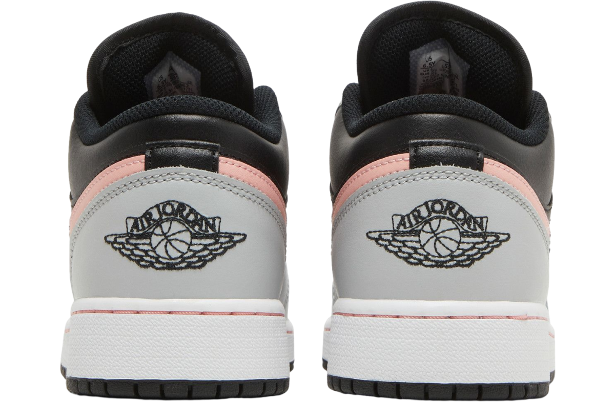 Air Jordan 1 Low GS Grey Fog Bleached Coral - Image 4