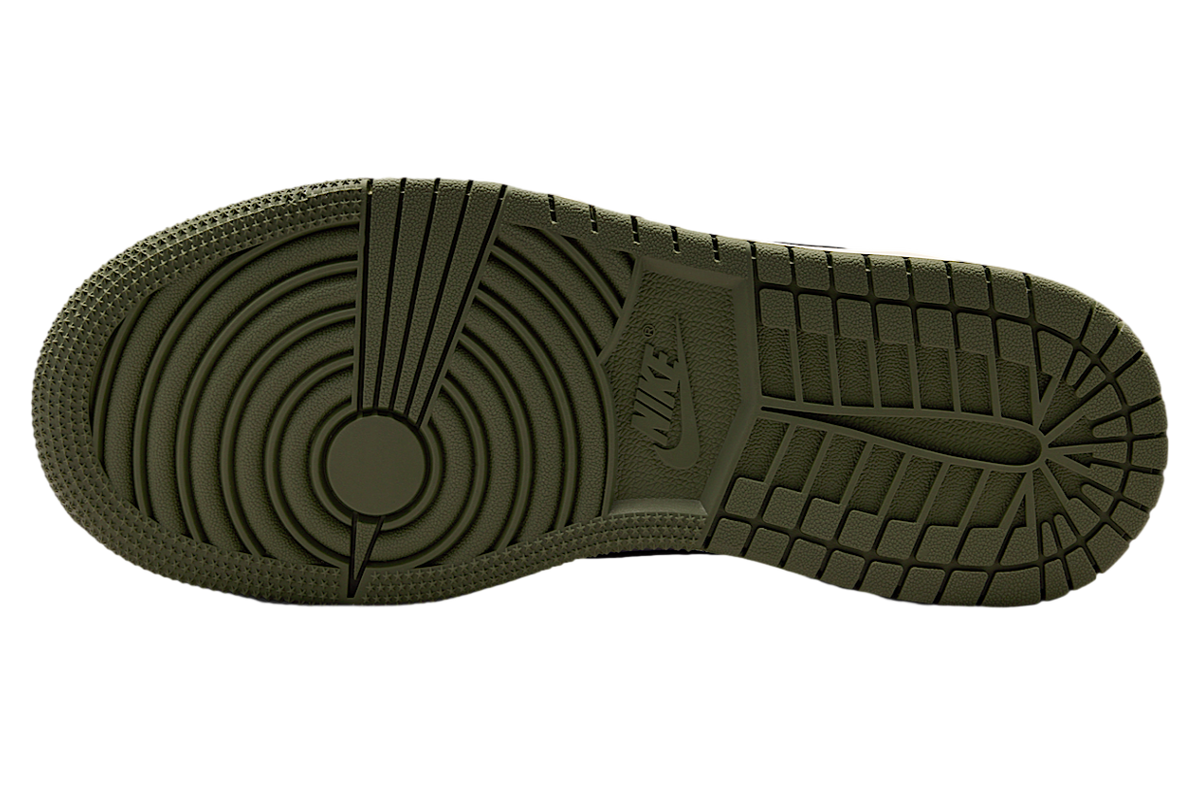 Air Jordan 1 Low GS Medium Olive / Summit White - Image 2