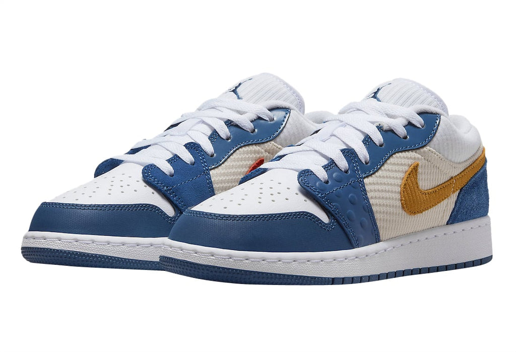 Air Jordan 1 Low GS Mismatched White Blue - Image 2
