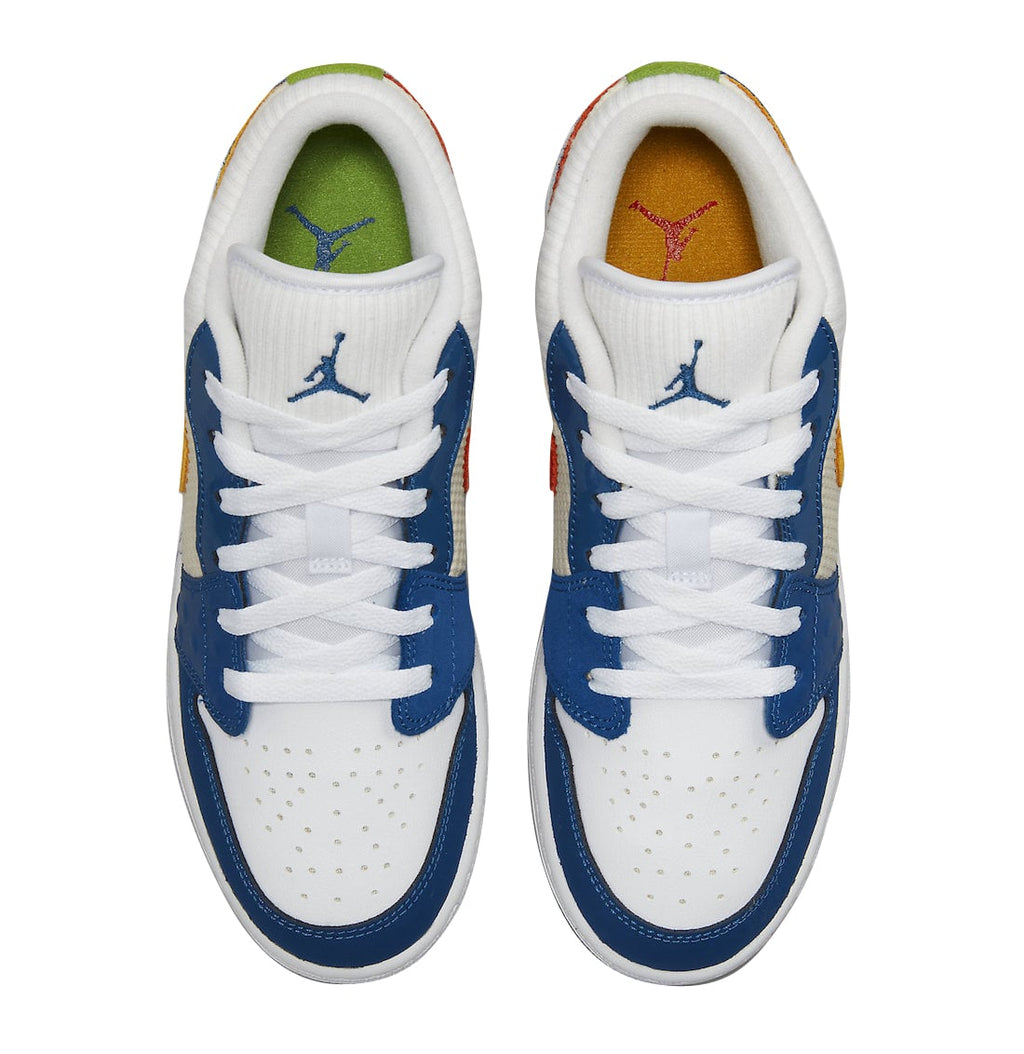 Air Jordan 1 Low GS Mismatched White Blue - Image 4