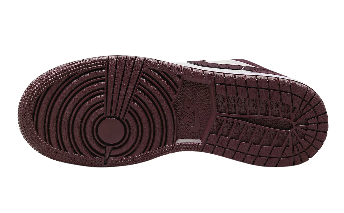 Air Jordan 1 Low GS Night Maroon - Image 6