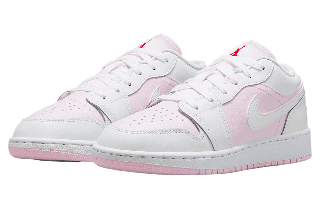 Air Jordan 1 Low GS Pink Foam / Fire Red - Image 5