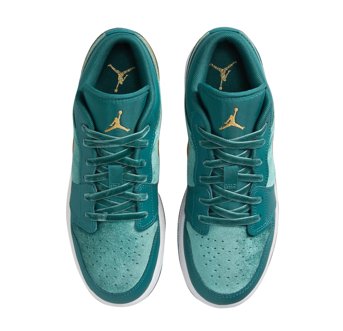 Air Jordan 1 Low GS Velvet Geode Teal - Image 4