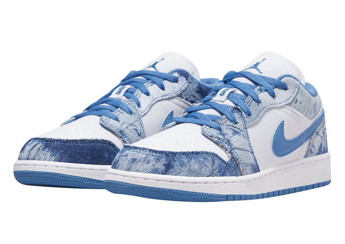 Air Jordan 1 Low GS Washed Denim - Image 2