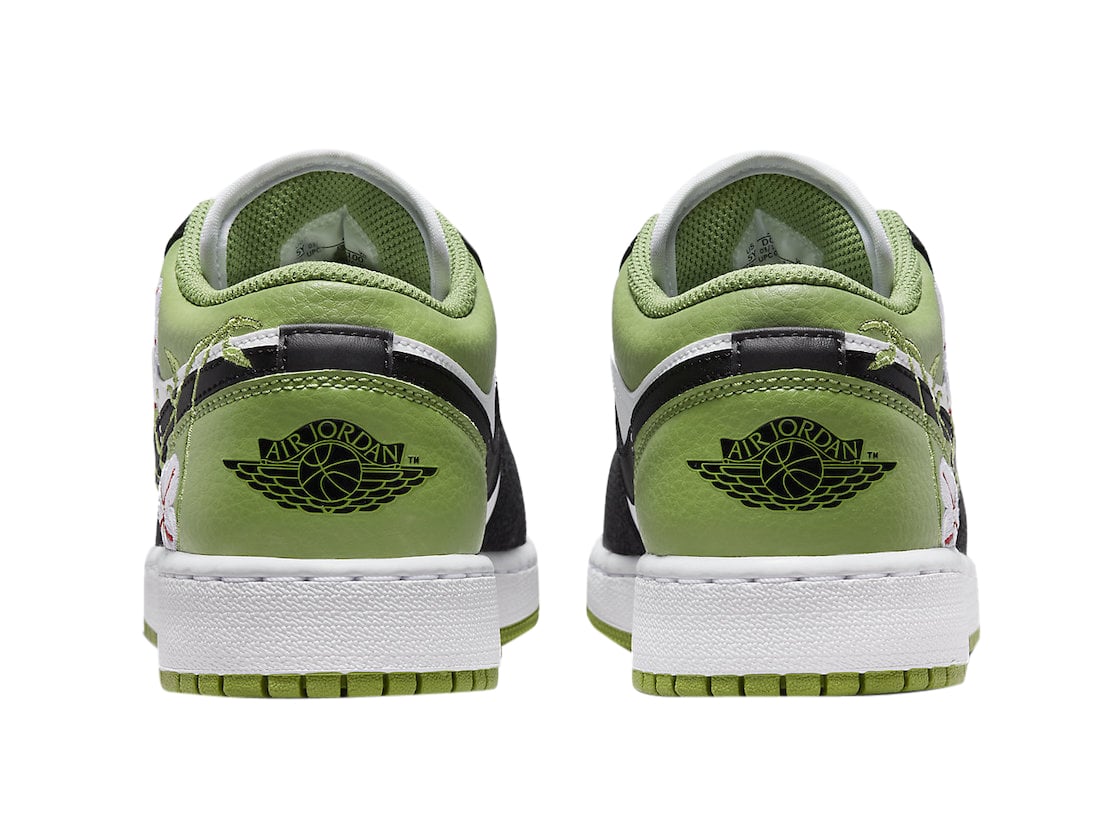 Air Jordan 1 Low GS White Black Green - Image 5