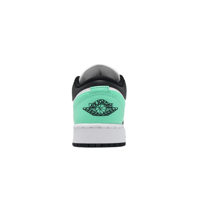 Air Jordan 1 Low GS White / Black / Green Glow - Image 3
