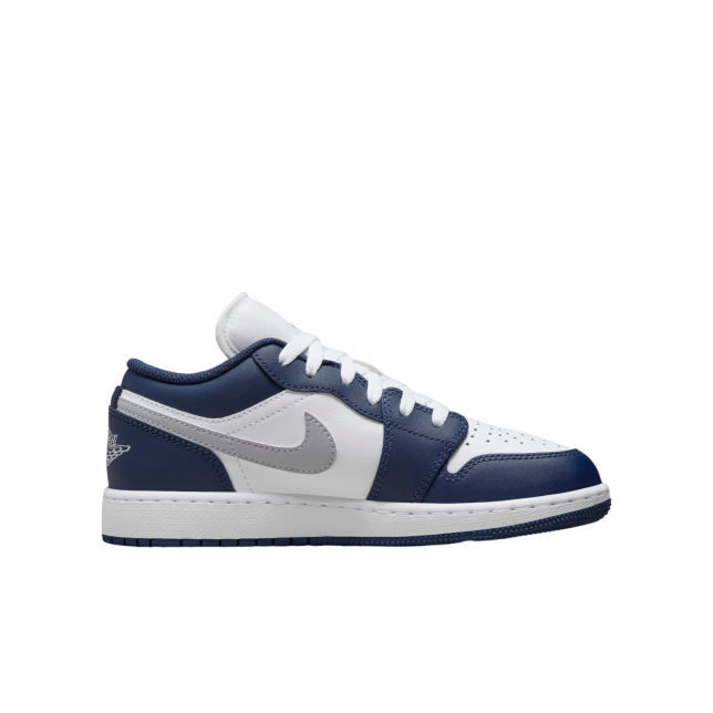 Air Jordan 1 Low GS White / Midnight Navy - Image 2