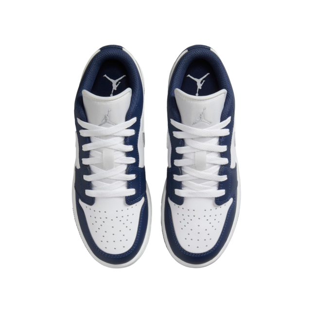 Air Jordan 1 Low GS White / Midnight Navy - Image 6