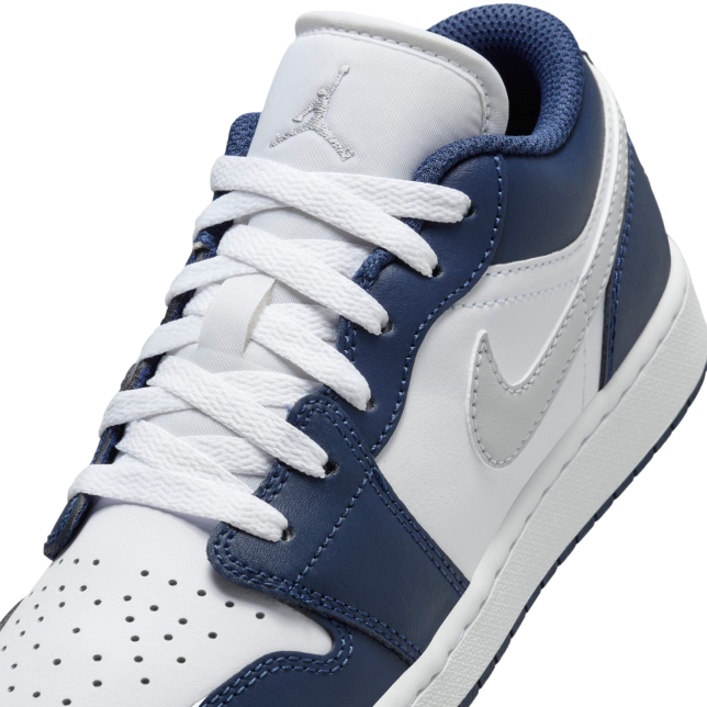 Air Jordan 1 Low GS White / Midnight Navy - Image 7