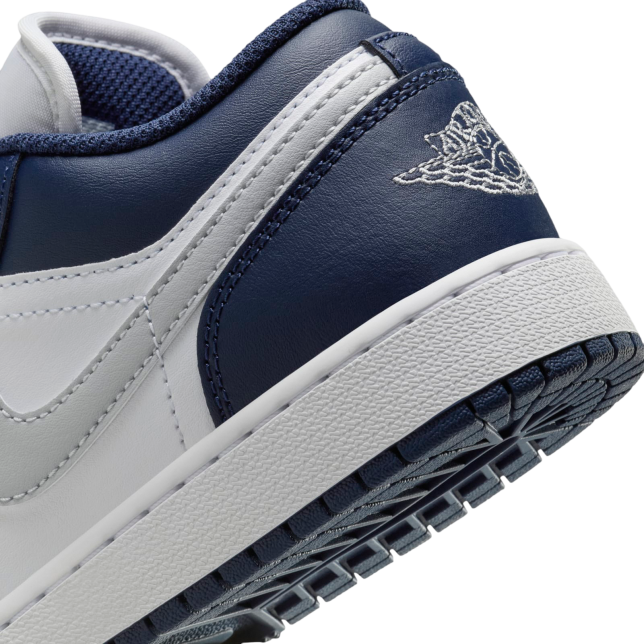 Air Jordan 1 Low GS White / Midnight Navy - Image 8