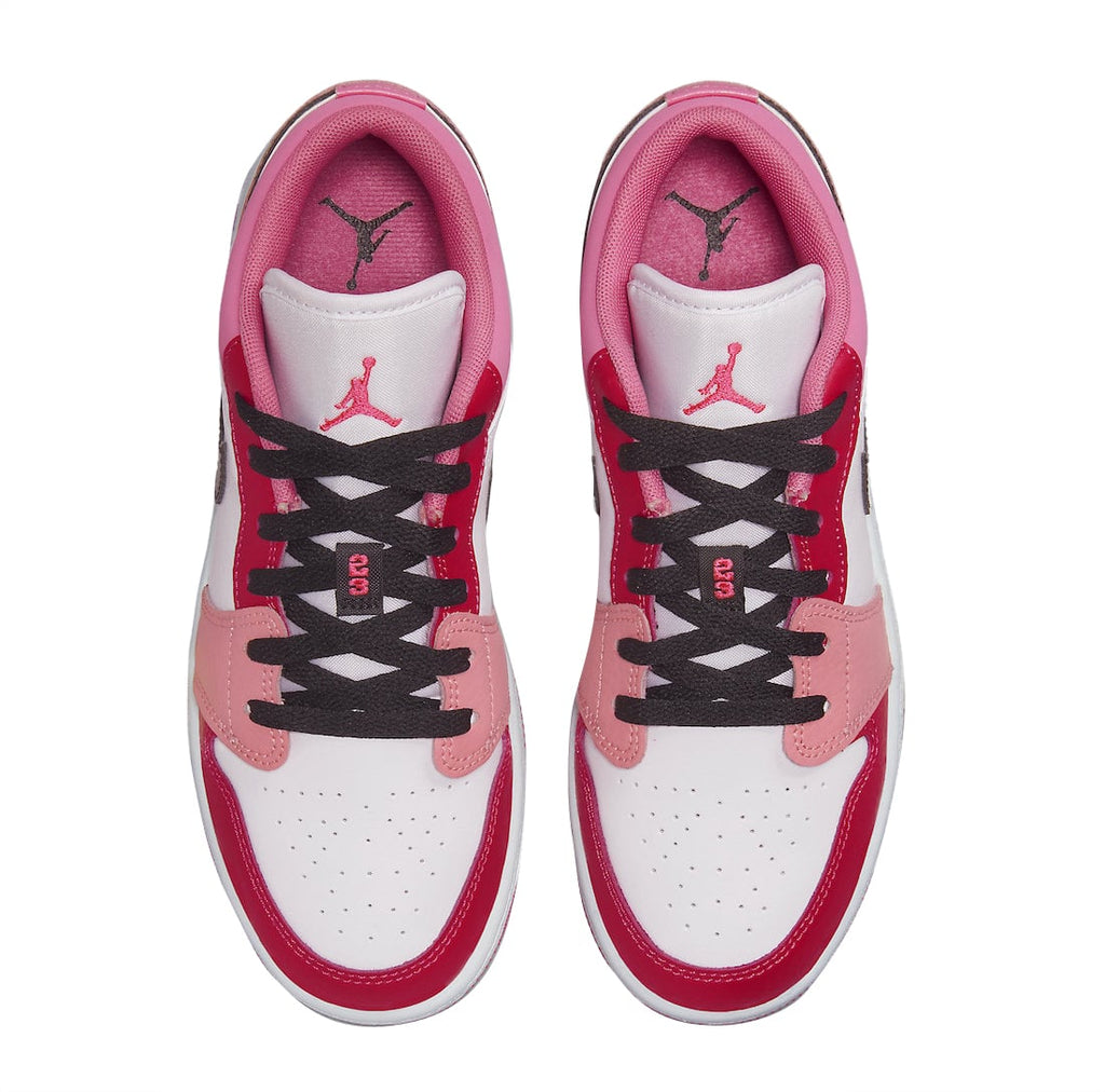 Air Jordan 1 Low GS White Pink Red - Image 3