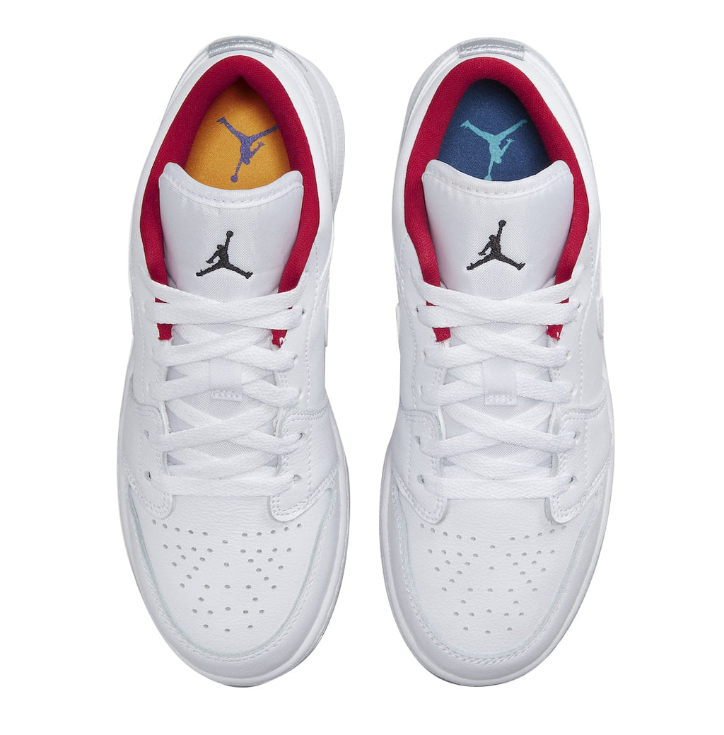 Air Jordan 1 Low GS White Red - Image 4