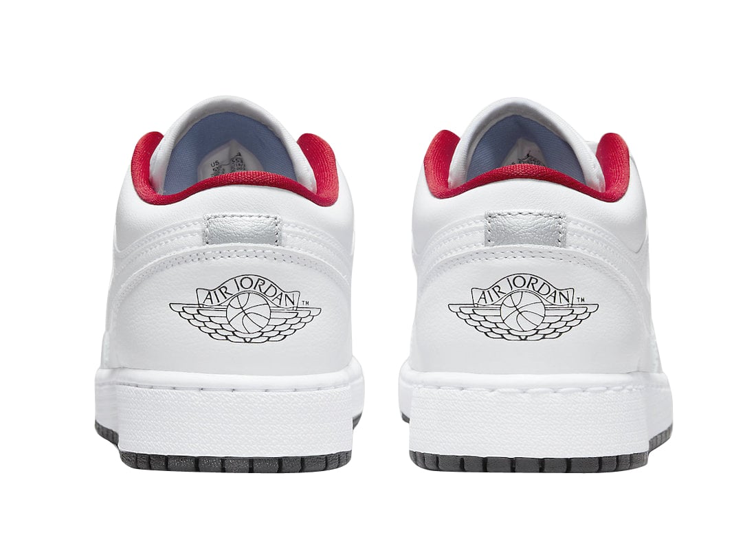 Air Jordan 1 Low GS White Red - Image 5