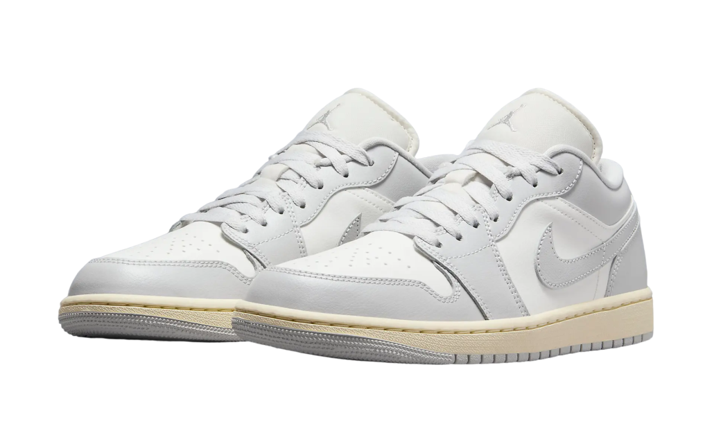 Air Jordan 1 Low Light Grey / Sail - Image 2
